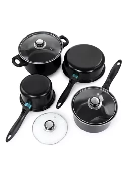 Gibson Home Newton 7 Piece Carbon Steel Cookware Set in Black -Fossil store Belk 909