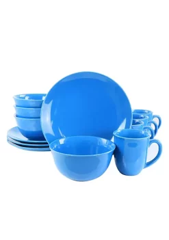 Gibson Home Mercer 12 Piece Stoneware Dinnerware Set