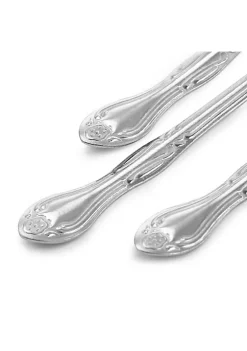 Gibson Home Abbie 4 Piece Stainless Steel Dinner Spoon Set -Fossil store Belk 93