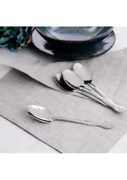 Gibson Home Abbie 4 Piece Stainless Steel Dinner Spoon Set -Fossil store Belk 94