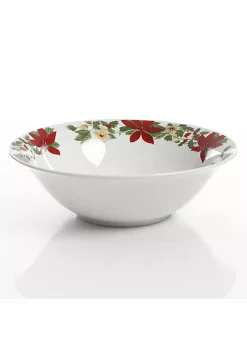 Gibson Home Perfect for Holidays Poinsettia 7 Piece Porcelain Serving Set in Red -Fossil store Belk 990